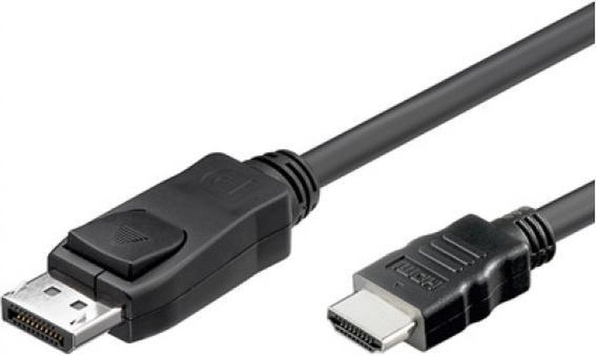 TECHly DisplayPort / HDMI Aansluitkabel 5.00 m ICOC-DSP-H-050 Zwart [1x DisplayPort stekker - 1x HDMI-stekker]