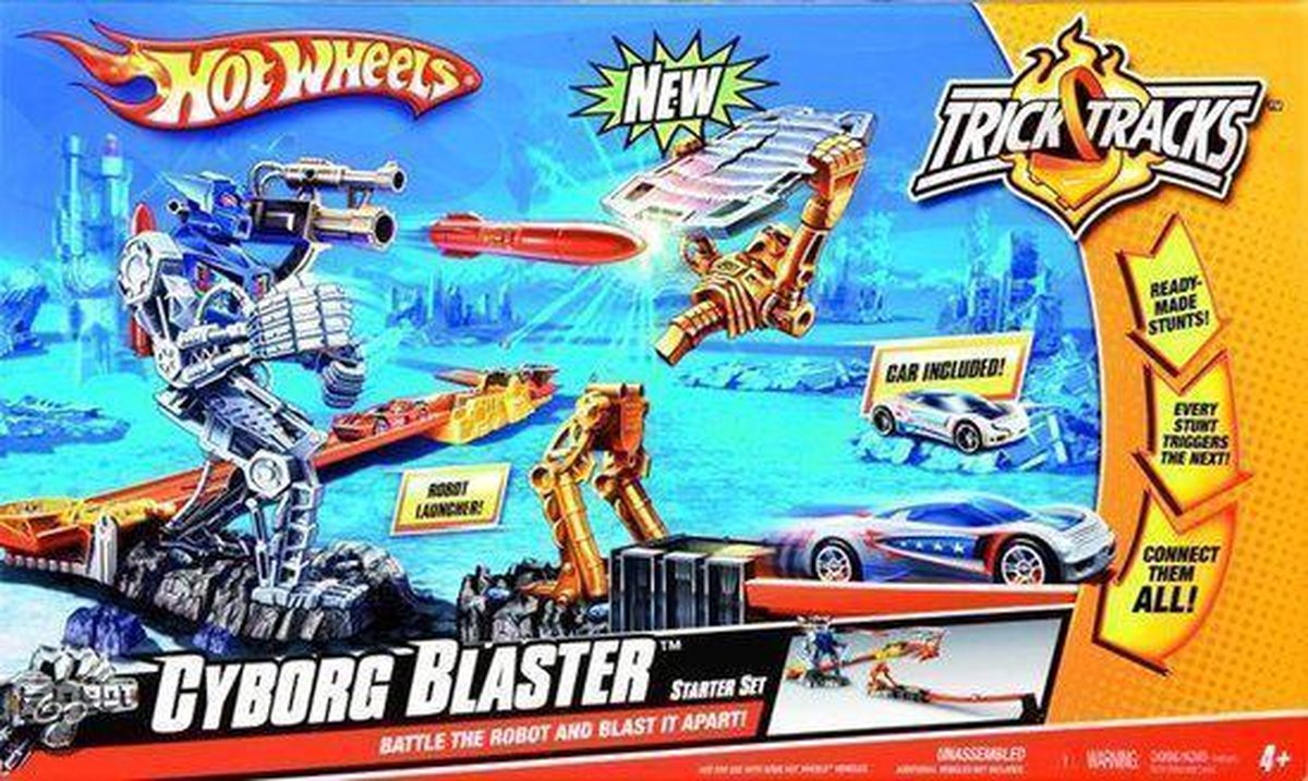 Hot Wheels Cyborg Blaster Stunt Set