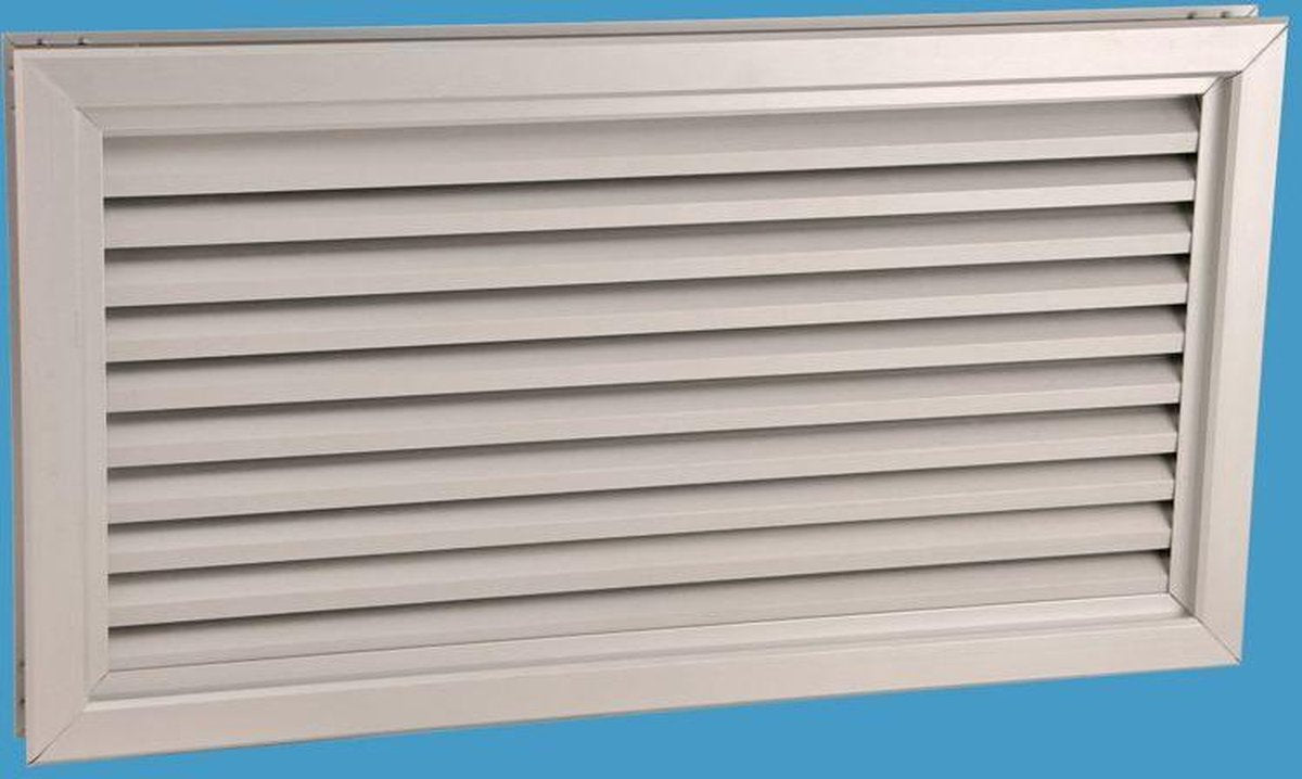 Nedco Overstroomrooster / Deurrooster / Ventilatierooster Deur | Aluminium Sparingbreedte 400mm  - 64000217 l Deurventilatierooster