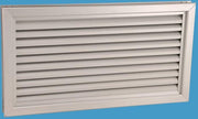 Nedco Overstroomrooster / Deurrooster / Ventilatierooster Deur | Aluminium Sparingbreedte 400mm  - 64000217 l Deurventilatierooster