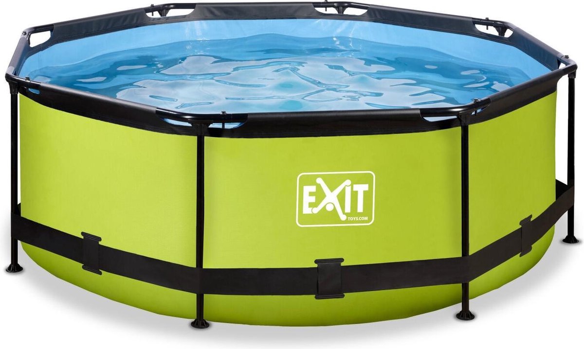 EXIT Lime zwembad ø244x76cm met filterpomp - groen