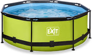 EXIT Lime zwembad ø244x76cm met filterpomp - groen