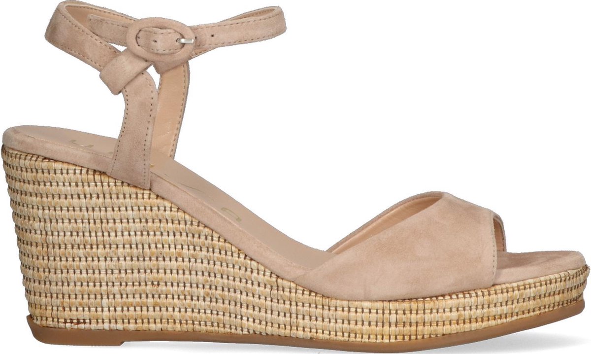 Unisa Lagata Sandalen - Met Sleehak - Dames - Beige - Maat 39