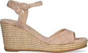 Unisa Lagata Sandalen - Met Sleehak - Dames - Beige - Maat 39