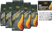 5 X houtskoolbriketten 2 Kg per -inclusief aanmaakblokjes 64 Stuks - Barbecue - BBQ - 5 Stuks