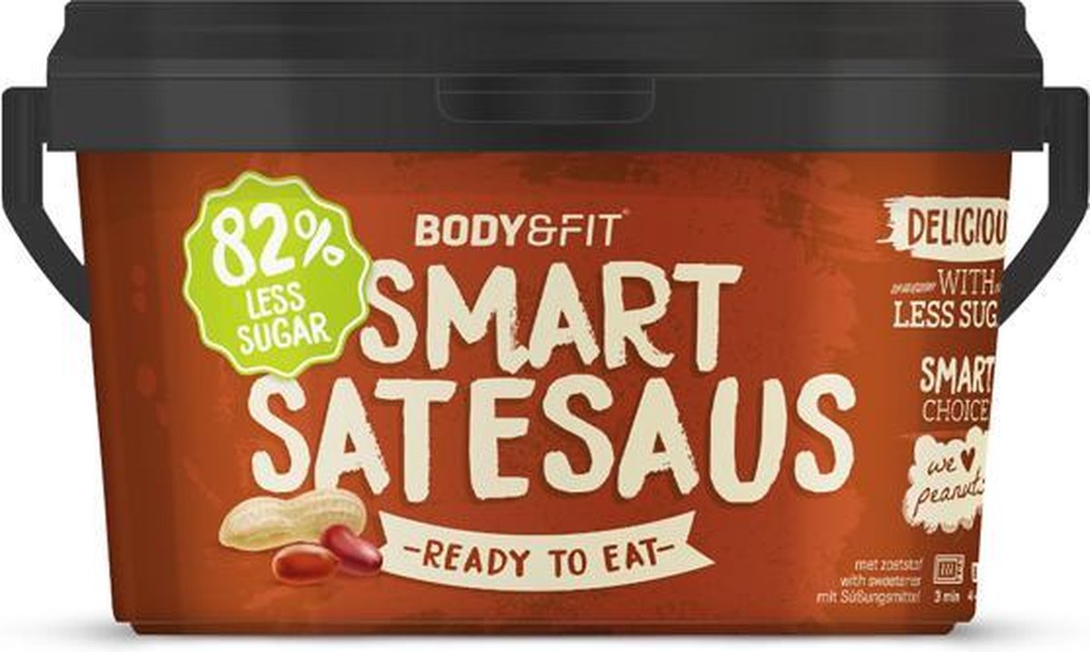 Body & Fit Smart Satésaus - Suikerarm en vegan