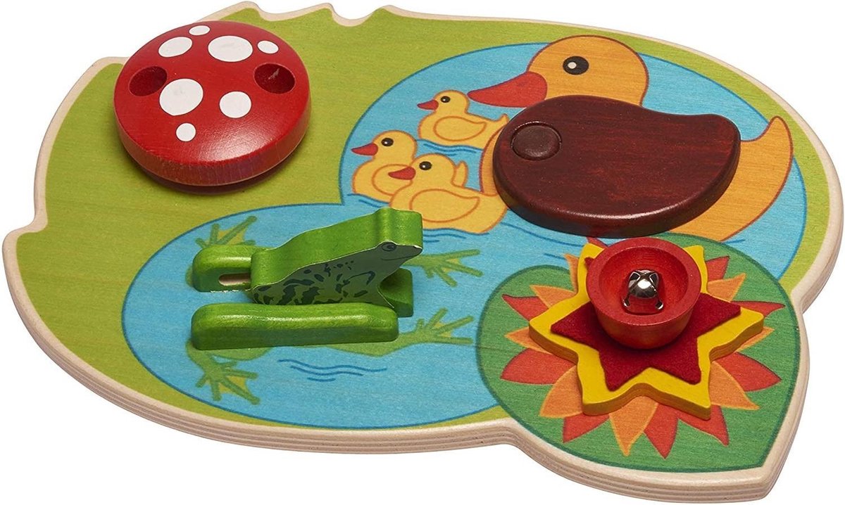 Walter Activity Speelgoed Vijver 29 X 20 Cm Hout Groen/blauw