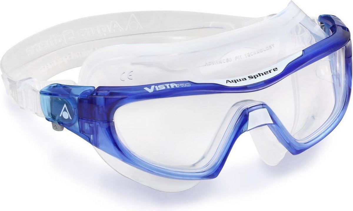 Aqua Sphere Vista Pro - Zwembril - Volwassenen - Clear lens - Blauw
