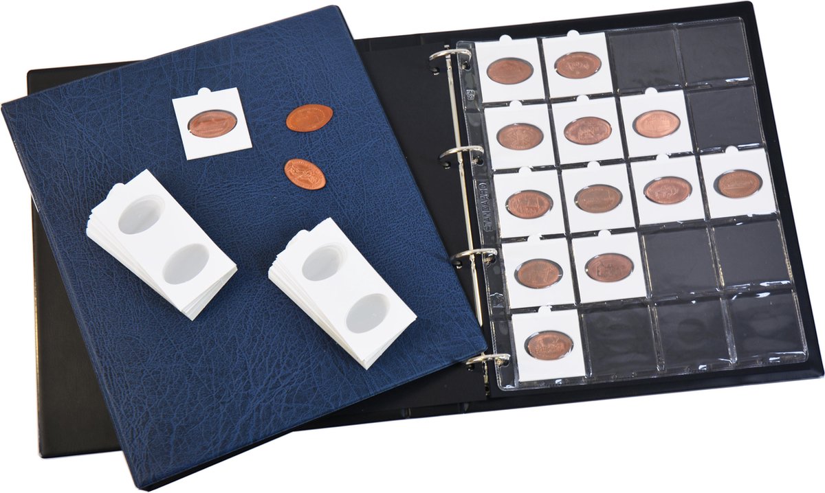 Hartberger Pressed Pennies muntenalbum - muntalbum voor de pressed penny - voor pressed pennie album verzamelmap insteek insteekalbum verzamel