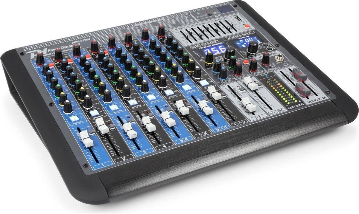 Power Dynamics PDM-S1204 12-Kanalen Professionele Analog Mixer