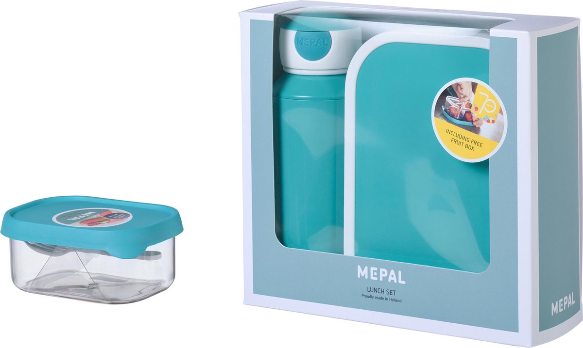 promoset lunch campus (pu+lb+fb) - turquoise