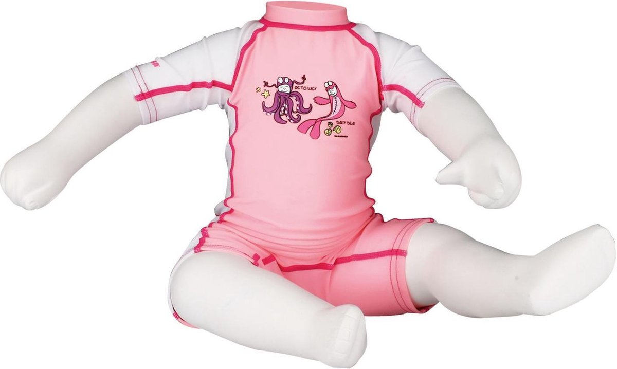 Waimea UV Zwempak Kinderen - Get-up-and-Go - Roze/Wit/Fuchsia - 80