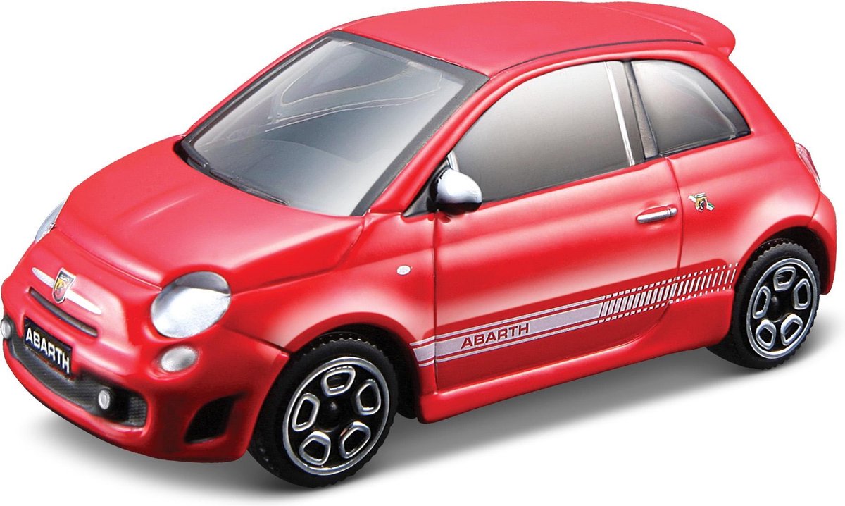 Bburago ABARTH 500 rood schaalmodel 1:43