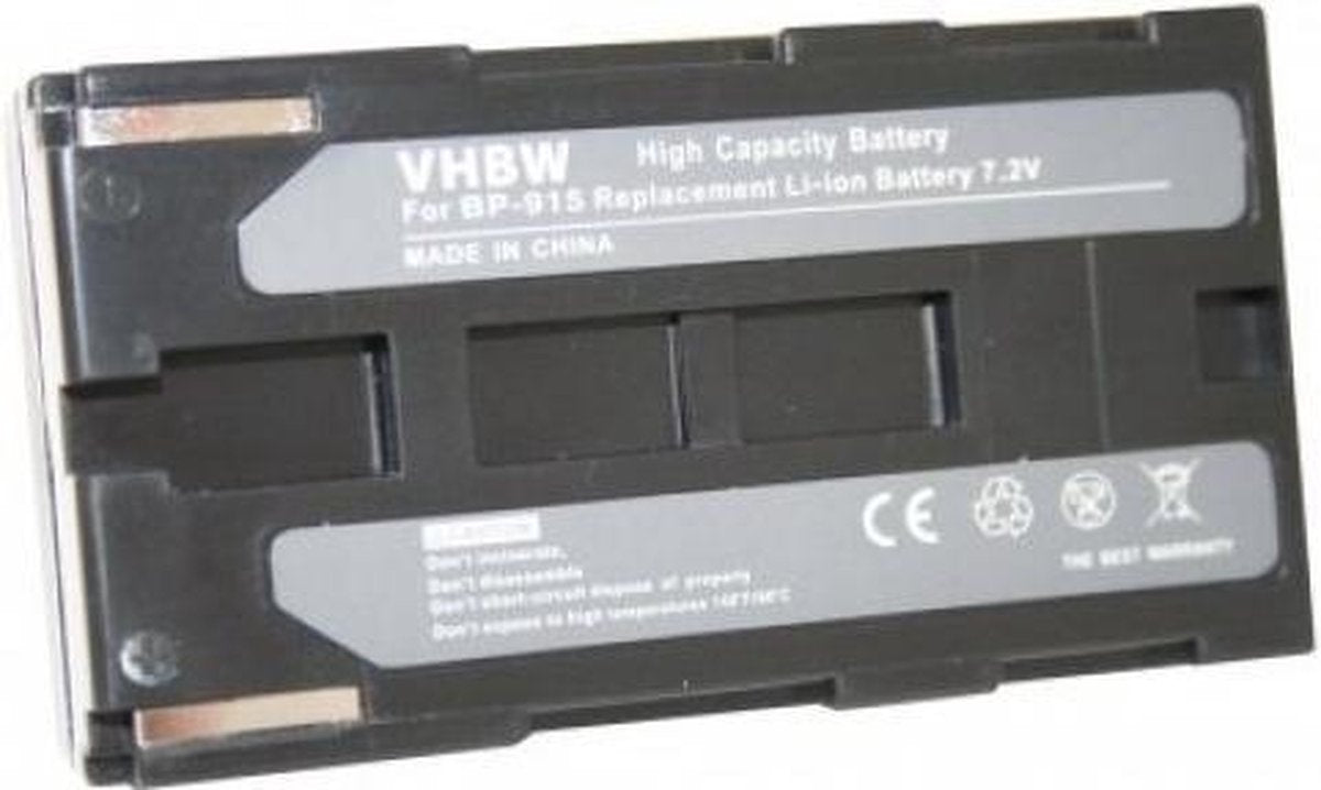 VHBW Camera accu compatibel met Canon BP-915 / 1300 mAh