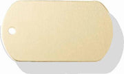 Hondenpenning Militair ID-label goud - military tag | 2 zijden graveren | 40x28 mm