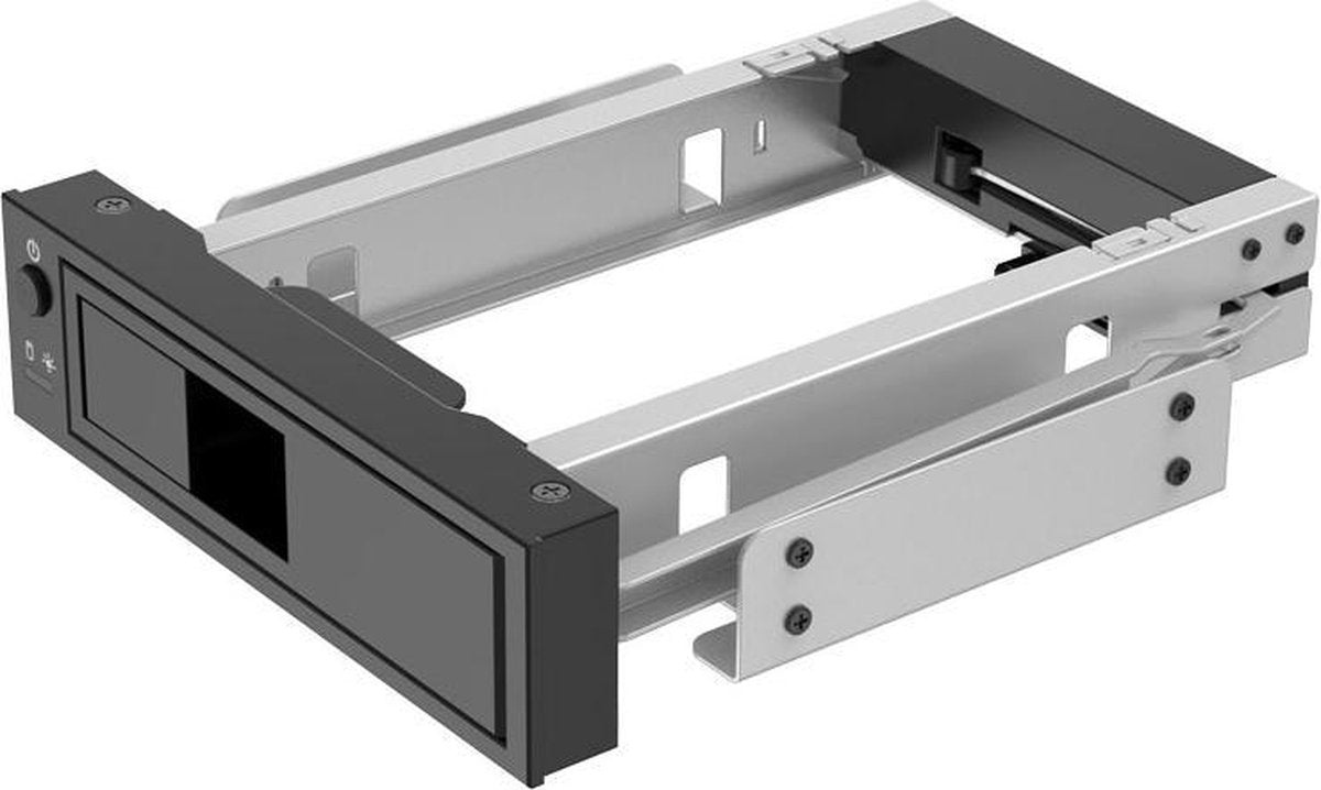 Orico - 3.5 inch SATA rack Interne Harde Schijf Docking Bracket Adapter Afsluitbaar en met Aan/Uit Schakelaar - Zwart