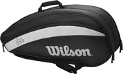 Wilson Federer Team - Tennistas - 6 rackets Zwart/wit