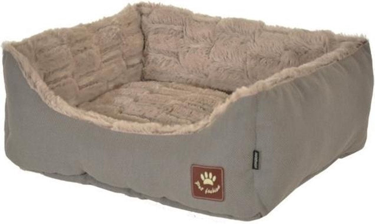 VADIGRAN Mand Asma - 45 x 40 cm - Taupe en grijs - Voor honden