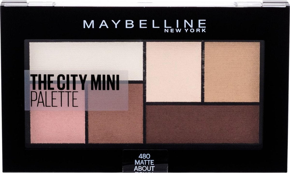 Maybelline - The City Mini Palette - Paletka očních stínů 6 g 480 Matte About Town -