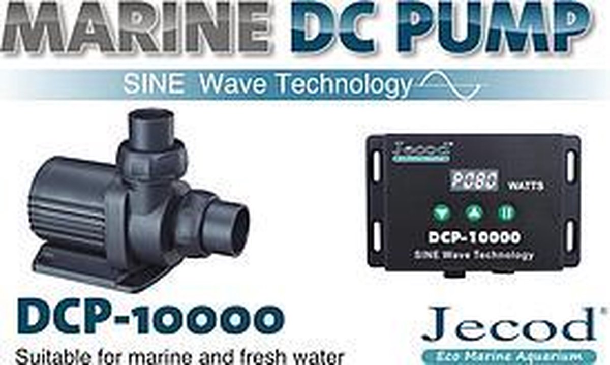 Aquarium Pomp Jecod DCP-10000 met digitale controller