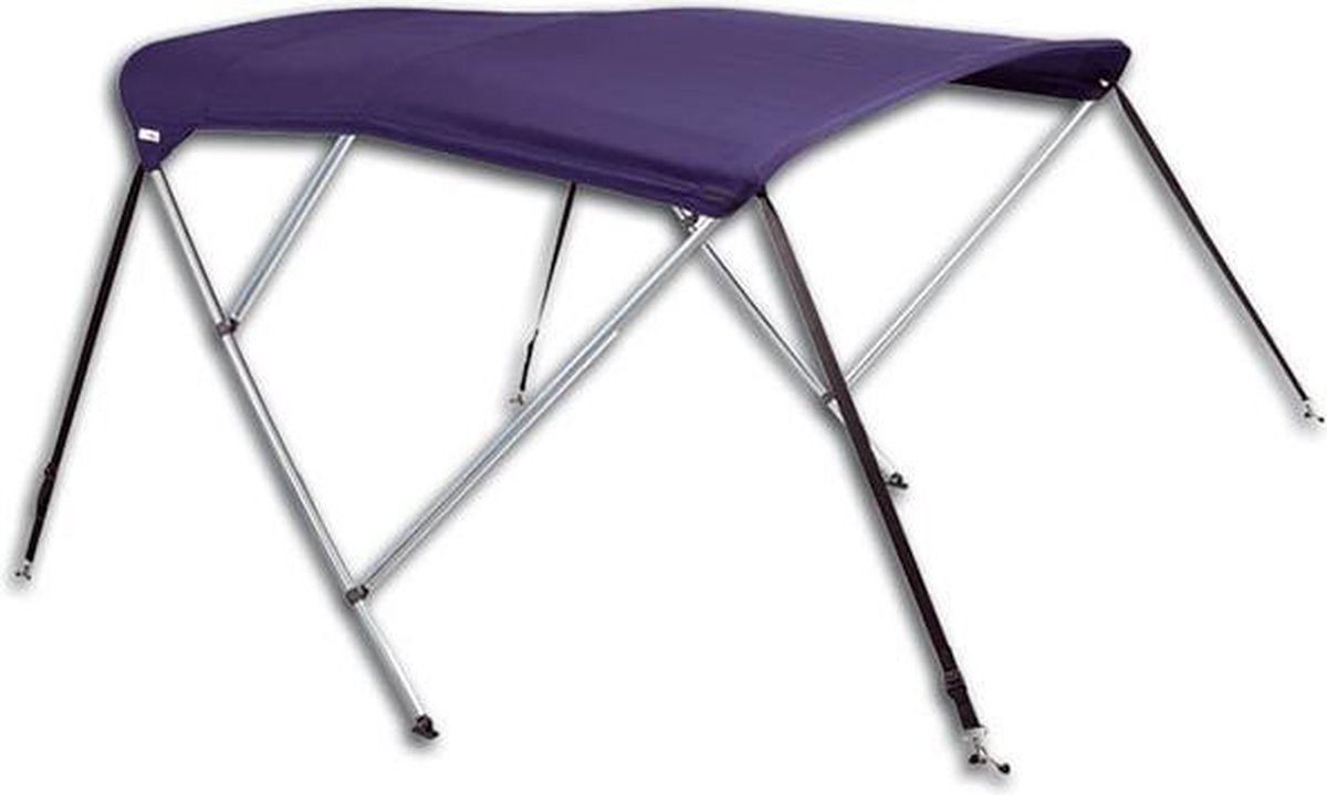 Biminitop DELUXE 3 boog breedte 190-210cm BLAUW
