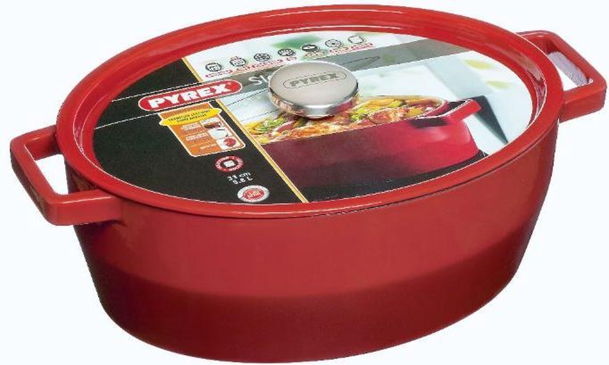 Pyrex Slowcook Braadpan Ovaal - Gietijzer - 5