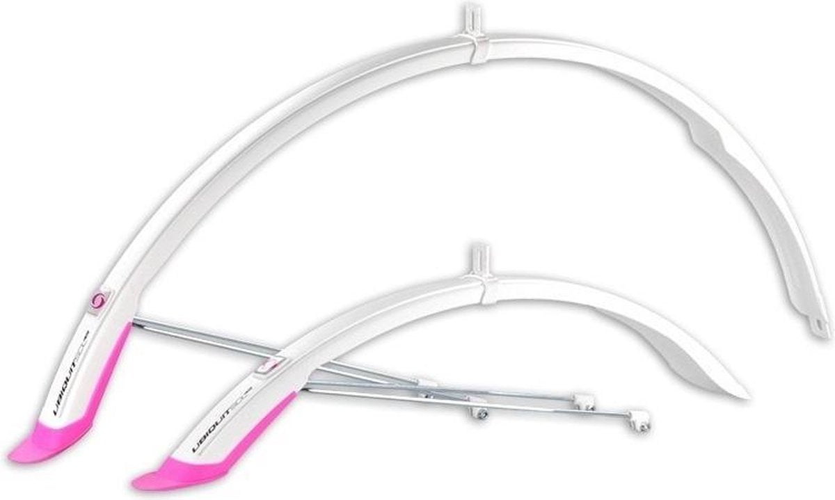 Simpla Spatbordenset Ubiquit 45 28 Inch Wit/roze