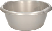 Ronde afwasteil/afwasbak grijs 10 liter 38 x 16 cm - Florencia teilen - Kunststof/plastic schoonmaakemmer/sopemmer teil