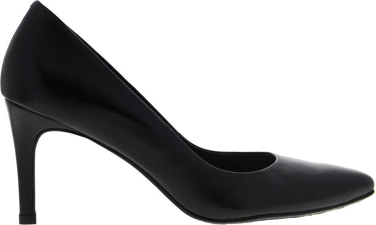 Tango | Barbara 1-a black leather pump - stiletto heel/sole | Maat: 37