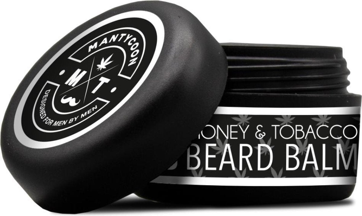 Unieke baardbalsem met CBD van ManTycoon. Heerlijke en exclusieve Honing-Tabak geur. Verzorgt en voedt huid en baard. THC en PMO vrij. Met gratis luxe Safety Razor!!