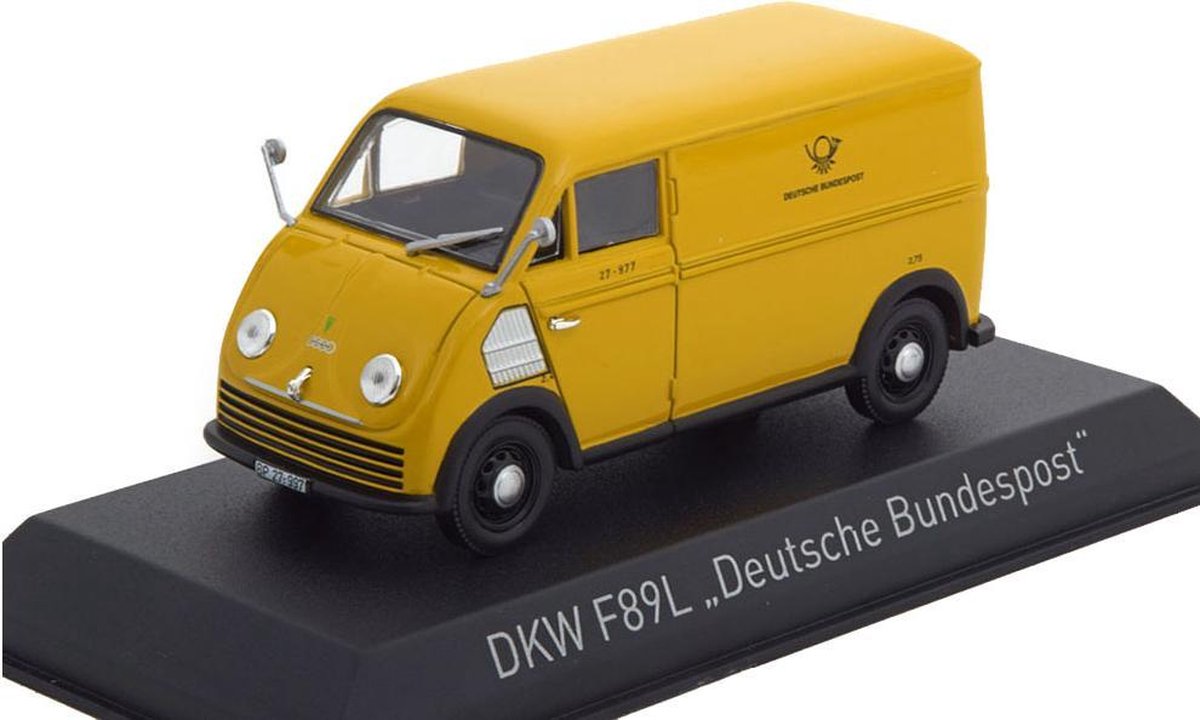 DKW F89L 1952 "Deutsche Bundespost" Geel 1-43 Norev