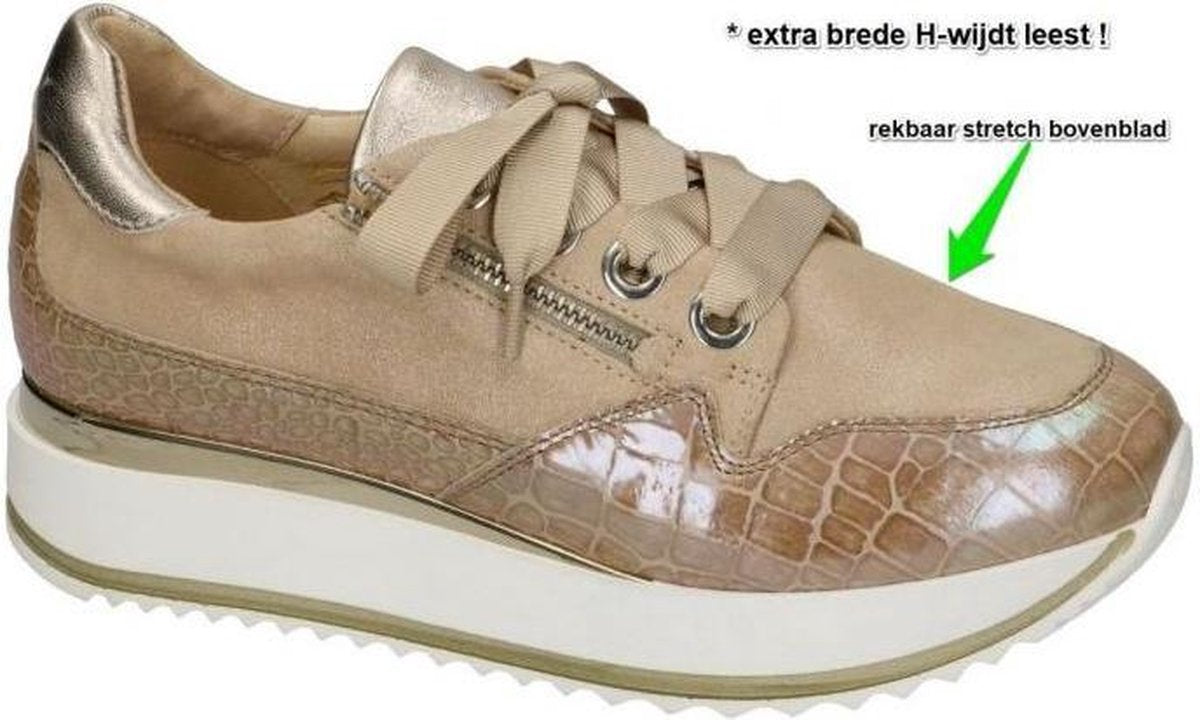 Softwaves -Dames -  camel - sneakers  - maat 40