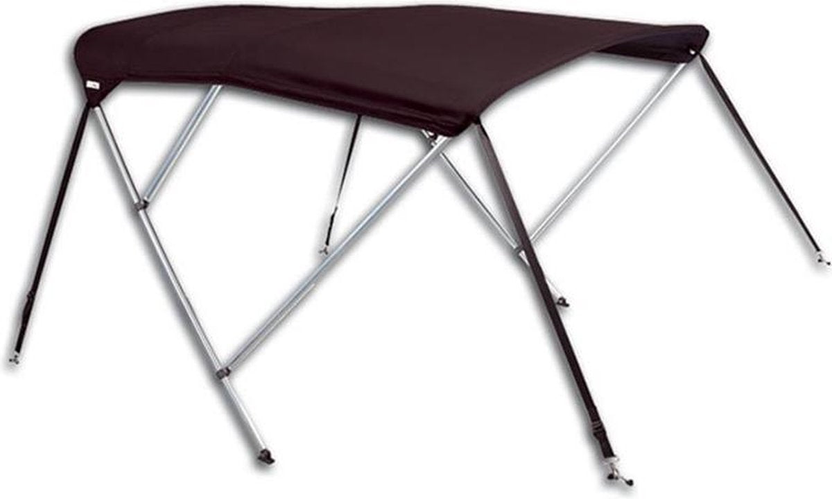 Zwarte 3 BOOG BIMINITOP PRO DELUXE - OCEANSOUTH - Breedte: 170 - 190 cm