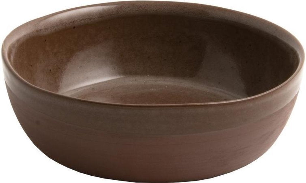 OSKAR YANN kom D20 cm - set van 2 - bruin / D20