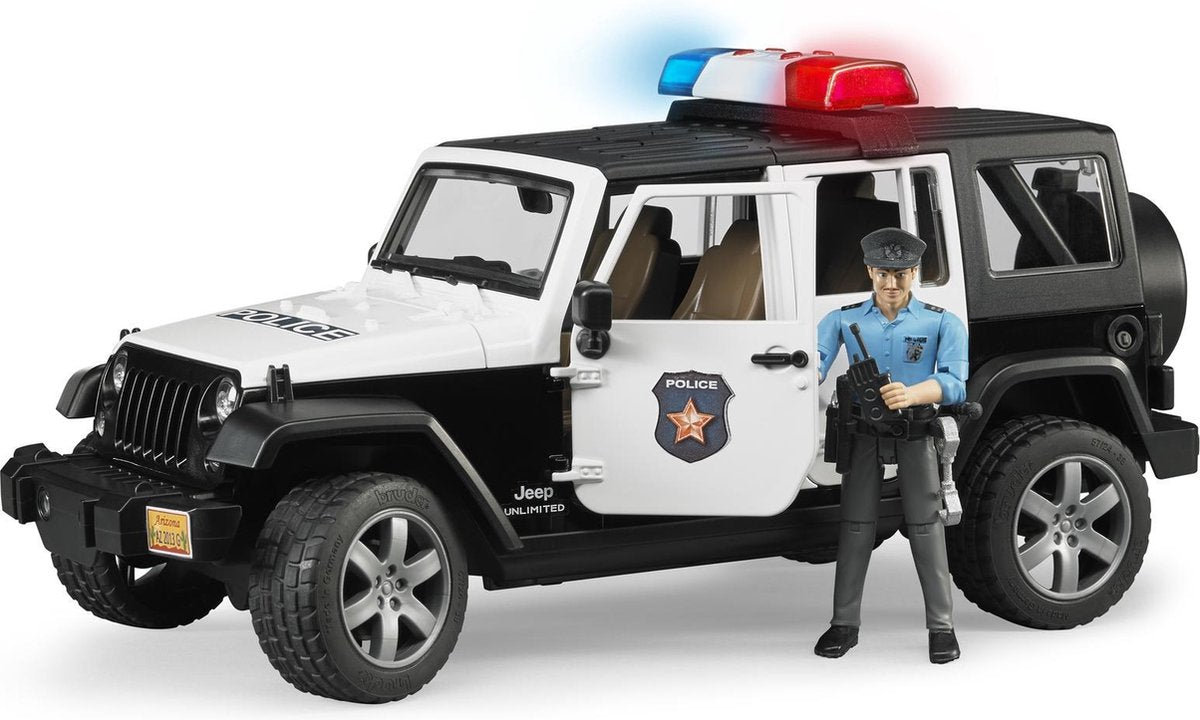Bruder - Jeep Wrangler Unlimited Rubicon Police Vehicle with policeman (BR2526)