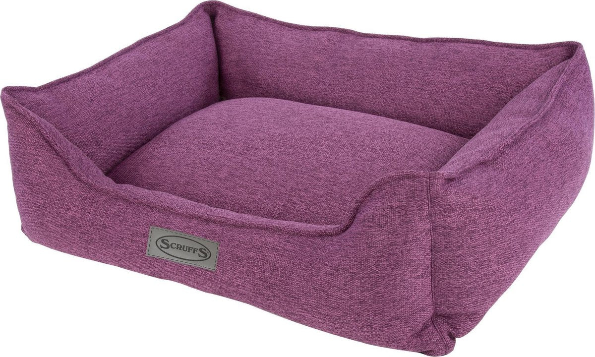 Stijilvolle en Comfortabele Hondenmand - Scruffs Manhattan - Bessenrood - Extra Large