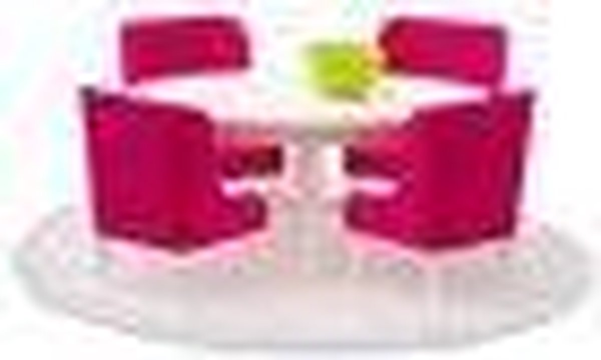Lundby Smaland poppenhuis eetkamerset (roze)