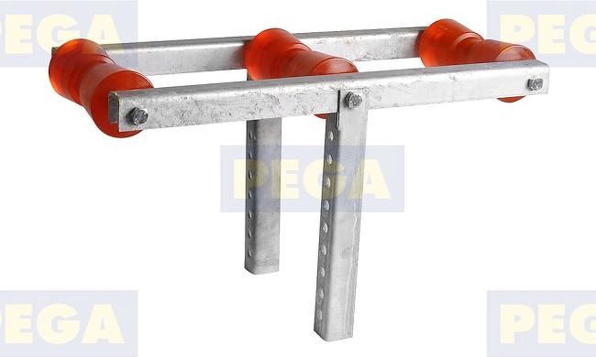 Kort schommelstuk as / 3 kielrollen Lengte 60 cm (162.66)