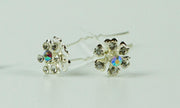 Haarpinnen bloem met strass