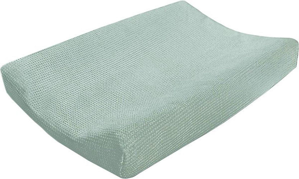 Cottonbaby Aankleedkussenhoes wafel - oudgroen