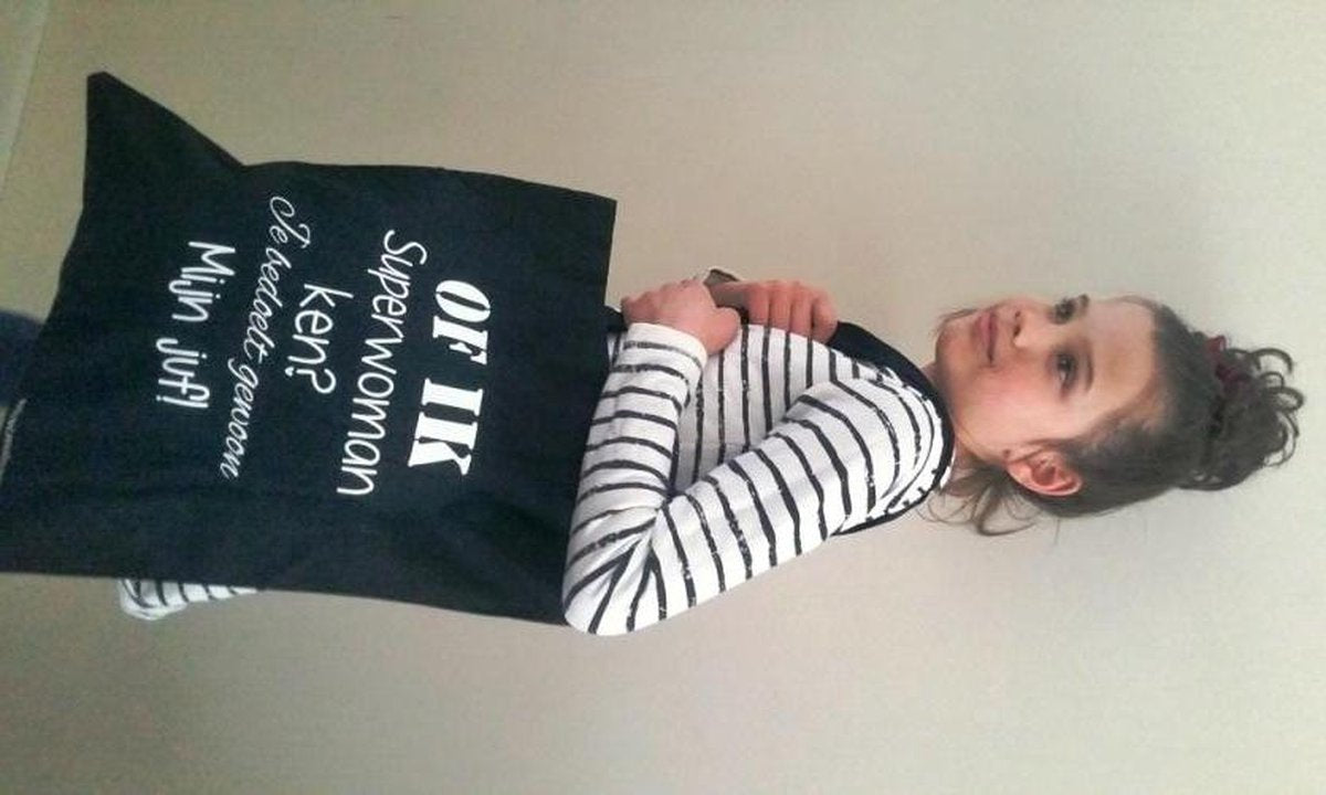 Juf cadaeu Tas tekst shopper Of ik superwoman ken? Je bedoelt gewoon mijn juf ... kan met naam bedankt bedanken juffen juffendag afscheid  Juffendag cadeau  Einde schooljaar   juf