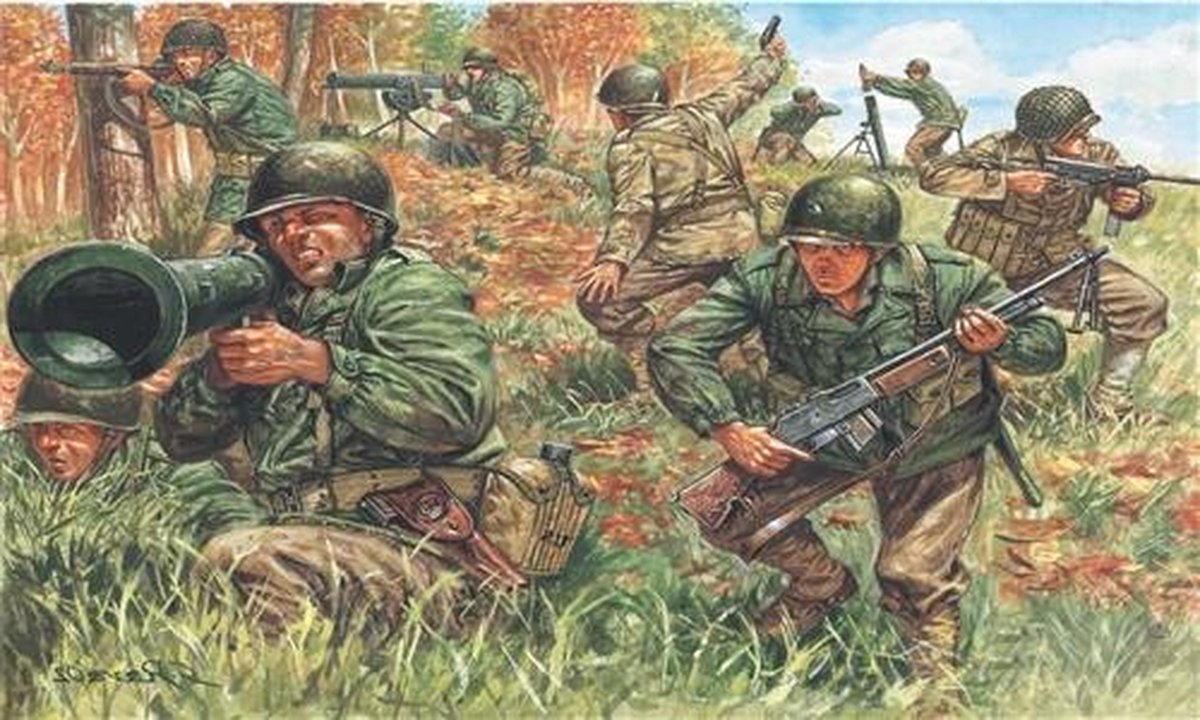 Italeri - Wwii American Infantry 1:72 (Ita6046s)