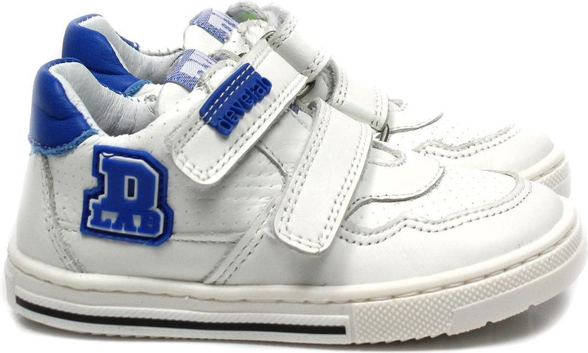 Develab 41313 Lage sneakers - Leren Sneaker - Jongens - Wit - Maat 21