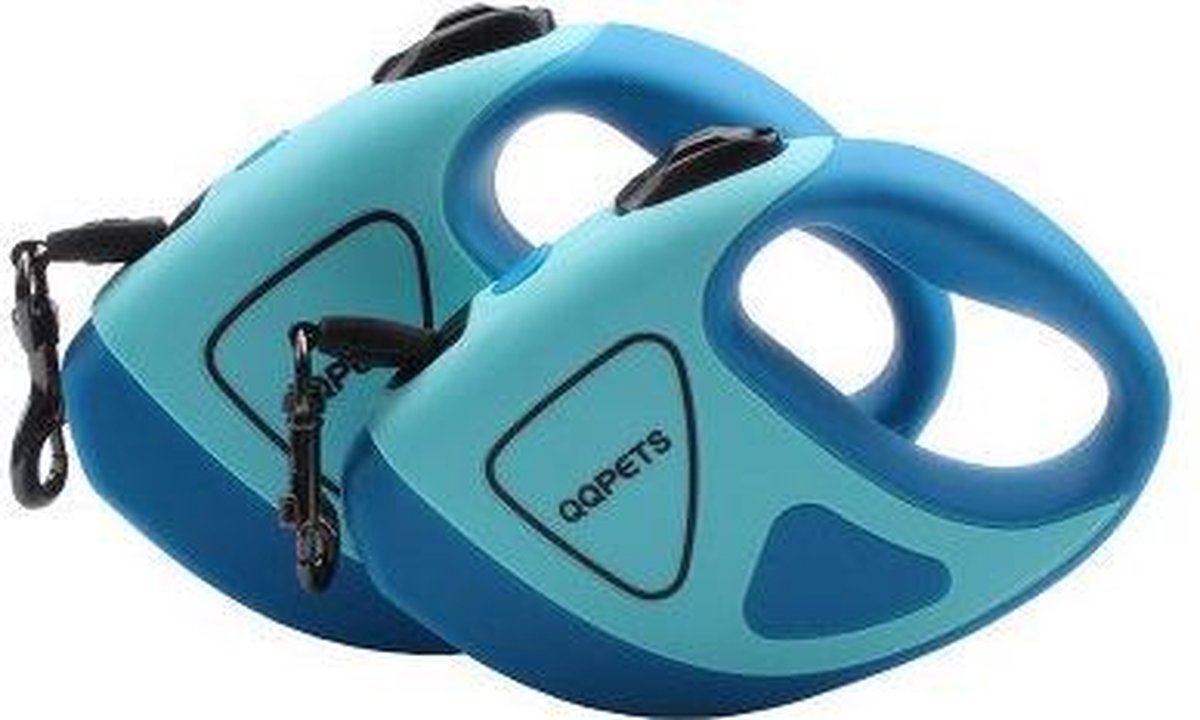 TBG Huisdier Hond Automatische Intrekbare Vezel Leiband Nacht Veiligheid LED Shining Automatisch Uitrekkende Hond Hand Vasthouden Touw DierbenodigdhedenBlue 3m
