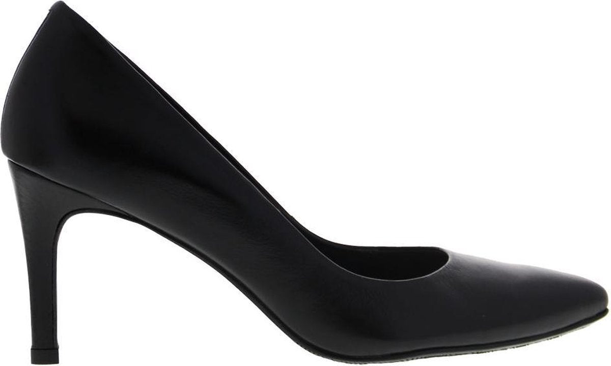 Tango | Barbara 1-a black leather pump - stiletto heel/sole | Maat: 38
