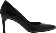 Tango | Barbara 1-a black leather pump - stiletto heel/sole | Maat: 38