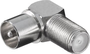 Transmedia F (v) - Coax IEC (m) haakse adapter