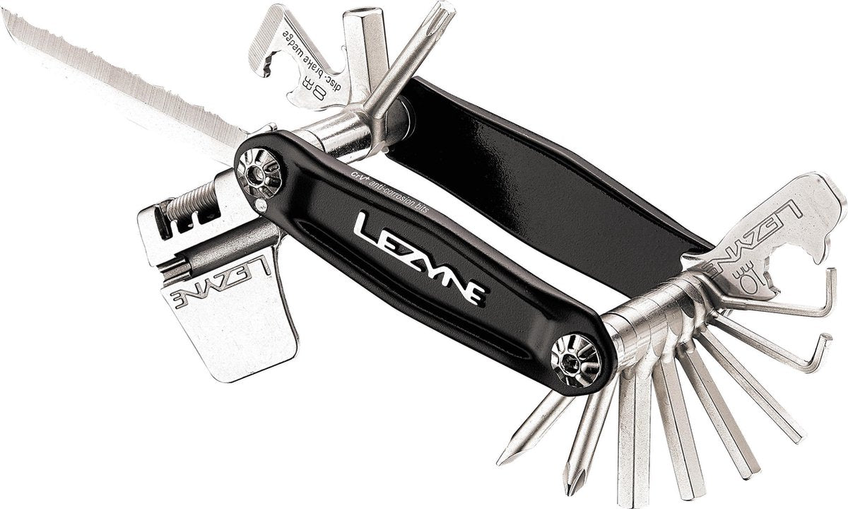 Lezyne CRV -20 - Mini Multitool - 150 Gram - RVS/Aluminium