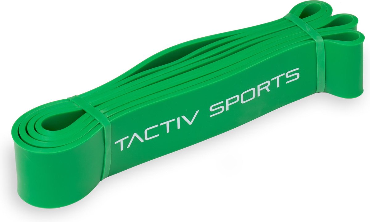 TACTIV SPORTS® Resistance Band 40 KG |Weerstandsbanden | Groen | Fitness | Weerstand elastiek