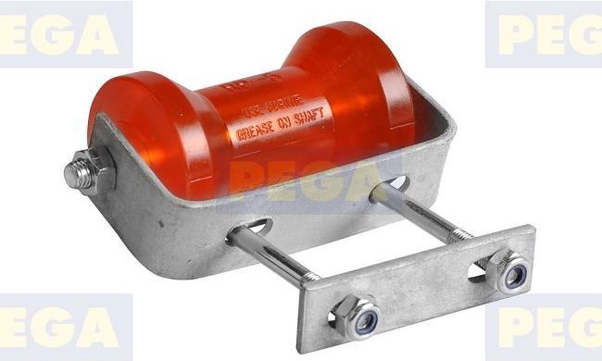 Kielrol pulyurethaan op u steun  met strop 60 mm (161.42)